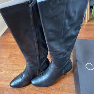 Cole Haan Black Leather Boots, Great Condition